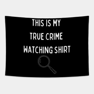 True crime tee Tapestry