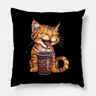 Cat Boba Fun Pillow