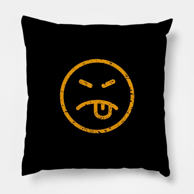 Happy days - emoticon Pillow by alicastanley