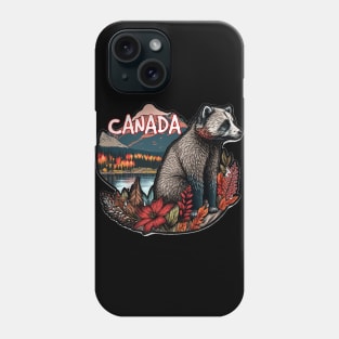 Canada bear sticker Vancouver Toronto Ontario Canada Phone Case