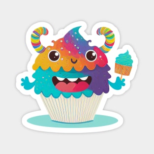 Cupcake Monster Magnet
