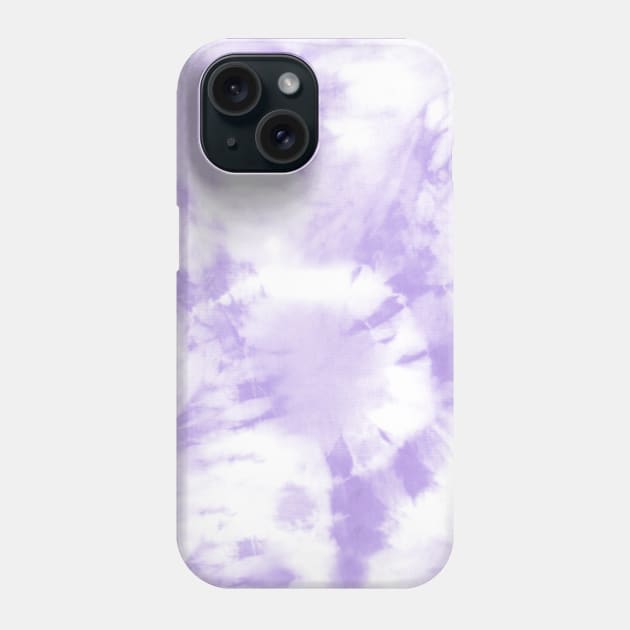 Purple and White Pastel Tie-Dye Phone Case by Carolina Díaz