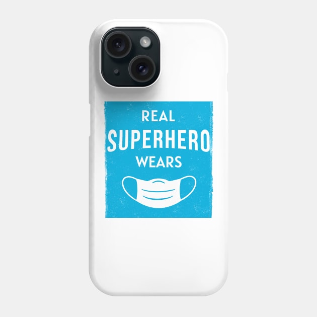 Real Superhero Wears Mask Phone Case by Yasna