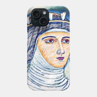 Hildegard of Bingen Portrait | Hildegard of Bingen Artwork 12 Phone Case