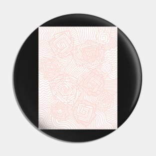 Pretty Pink Rose Patch - Digitally Illustrated Abstract Flower Line Art Pattern for Home Decor, Clothing Fabric, Curtains, Bedding, Pillows, Upholstery, Phone Cases and Stationary Pin