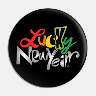 Lucky New Year Pin