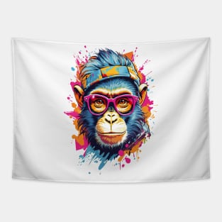 Cool Monkey in Sunglasses Tapestry