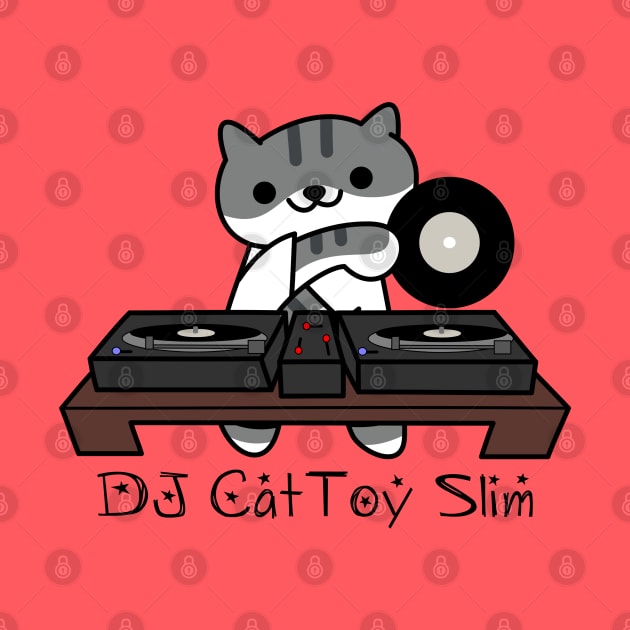 DJ CatToy Slim (Neko Atsume) by The Lemon Stationery & Gift Co