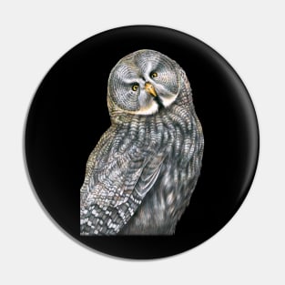 Great Gray Owl Pin