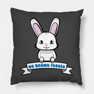 no drama bunny Pillow