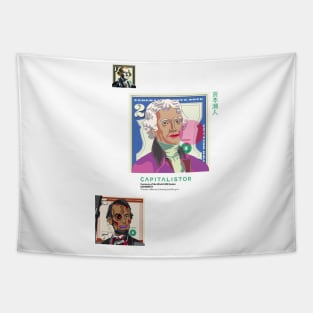 USD000011 - Thomas Jefferson blowing bubble gum Tapestry