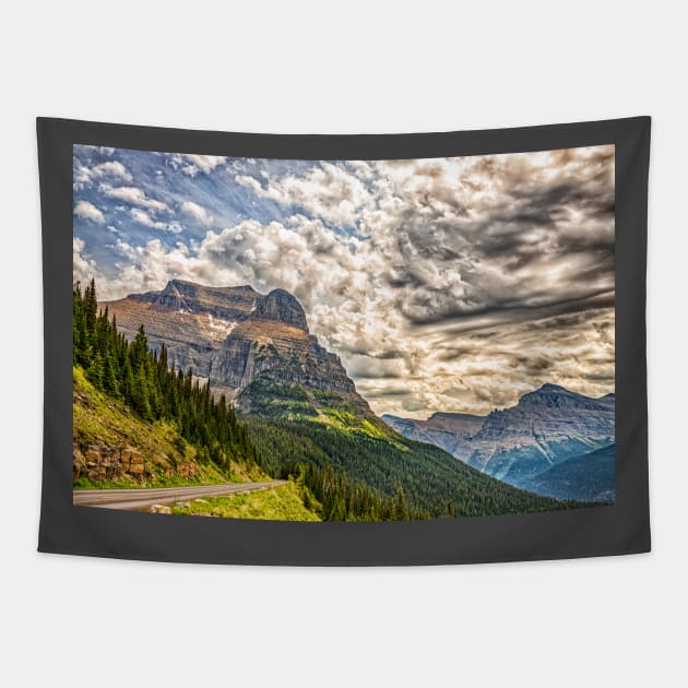 Going-to-the-Sun Mountain, Glacier National Park Tapestry by Gestalt Imagery