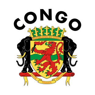 Congo Coat Of Arms w/ Words T-Shirt