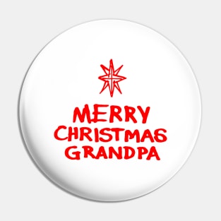 Merry Christmas Grandpa R Pin