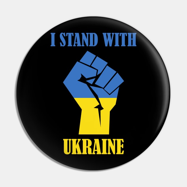 I Stand With Ukraine, Ukraine, Ukraine Flag, Ukrainian Flag, I Support Ukraine, Ukraine Pin by FashionDesignz