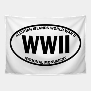 Aleutian Islands World War II National Monument oval Tapestry