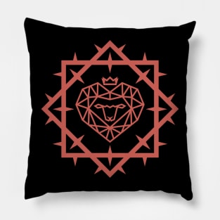 Lamb of God in a crown and framed with a crown of thorns Pillow