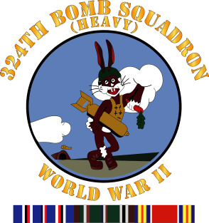 324th Bomb Squadron - WWII w EU SVC Magnet