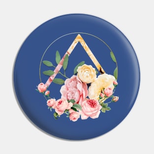 Circular Flower Frame - Yellow/Pink Pin