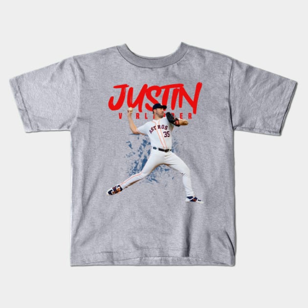 Justin Verlander - Justin Verlander Houston Astros - Kids T-Shirt