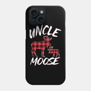 Red Plaid Uncle Moose Matching Family Pajama Christmas Gift Phone Case
