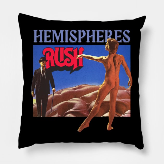 Hemispheres Original Aesthetic Tribute 〶 Pillow by Terahertz'Cloth