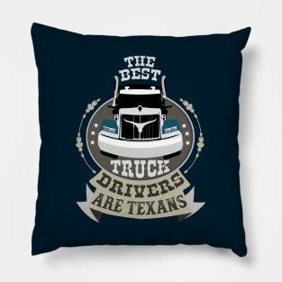 Texas Big Truck driver_light color Pillow