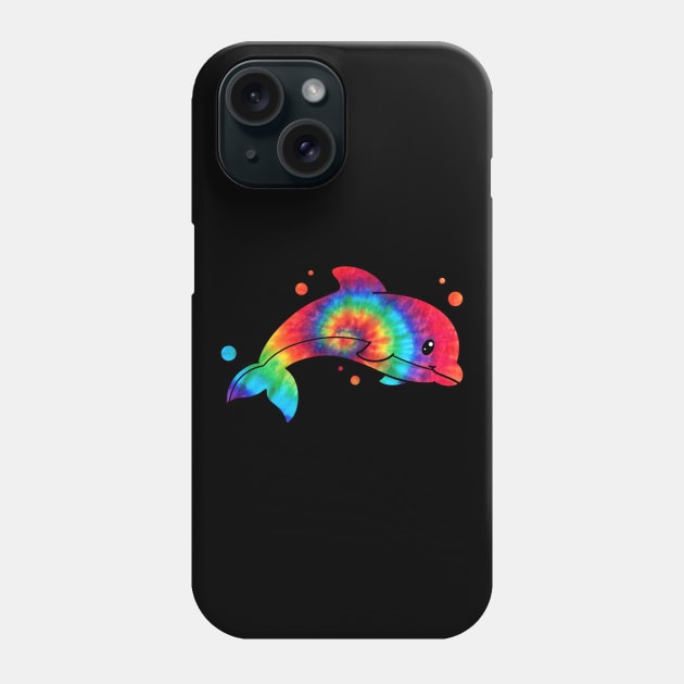 Tie Dye Dolphin Phone Case by TheMaskedTooner