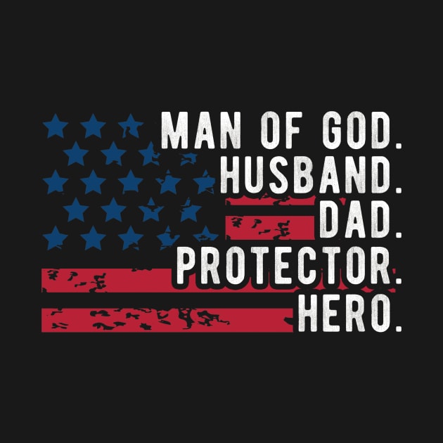 Mens Man of God Husband Daddy Protector Hero Fathers Day Daddy To Be by andreperez87