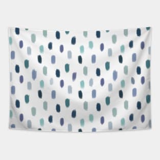 Blue Cute Paint Pattern Tapestry