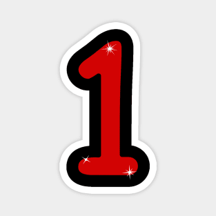 Numeral 1, one, 1 year, anniversary, date, birthday, anniversary, number 1, number Magnet