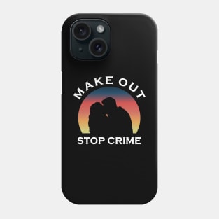 Chenford Make Out Stop Crime (white text) | The Rookie Phone Case