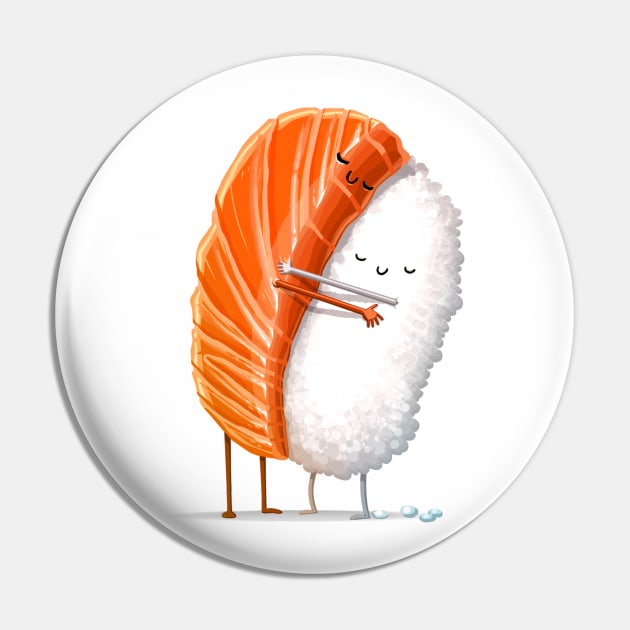 Sushi Hug Pin by andremuller.art