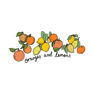 Oranges and lemons with text T-Shirt