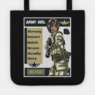 Anime Army Girl 2 Tote