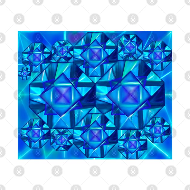 Diamonds - blue diamond precious stone by Artonmytee