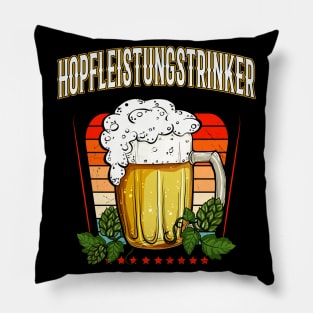 Hopfleistungstrinker Bier Hopfen Spaß Fun Party Pillow