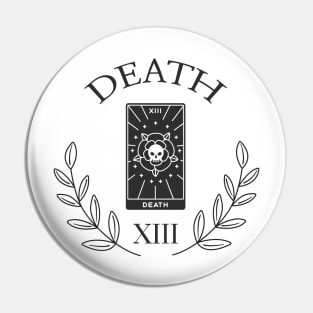 minimalistic death skull tarot Pin