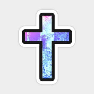 City Easter Cross Design Magnet