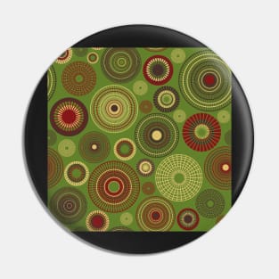 concentric circles red and green Pin