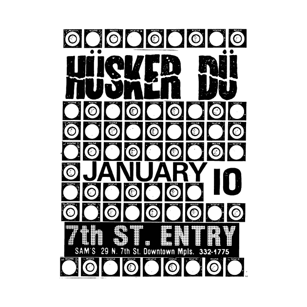 Husker Du Punk Flyer by Punk Flyer Archive