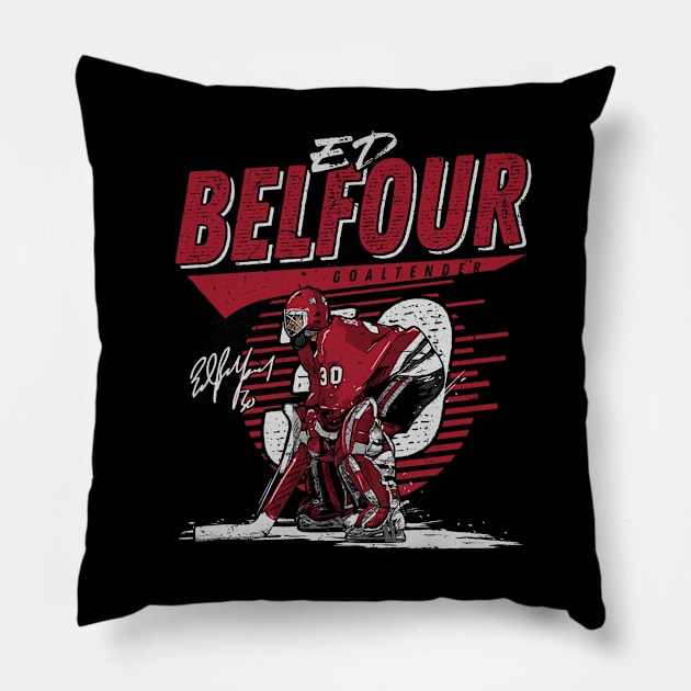 Ed Belfour Chicago Comet Pillow by lavonneroberson