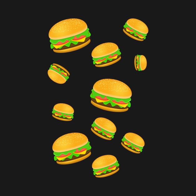 Cool and fun yummy burger pattern by PLdesign