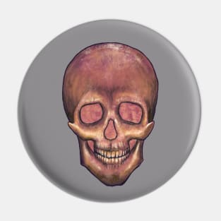 Grunge skull Pin