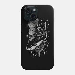 Cat Riding Shark Underwater Thrill Phone Case