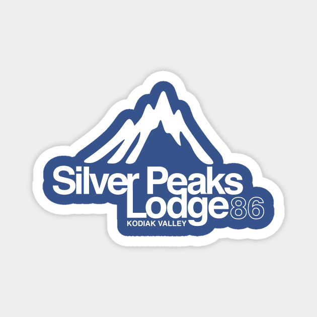 Silver Peaks Lodge Magnet by MindsparkCreative