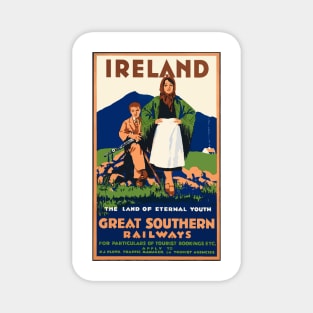 Vintage Travel - Ireland Magnet