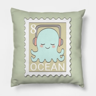Cute octopus stamps Pillow