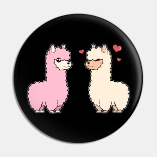 Alpaca in Love Pin