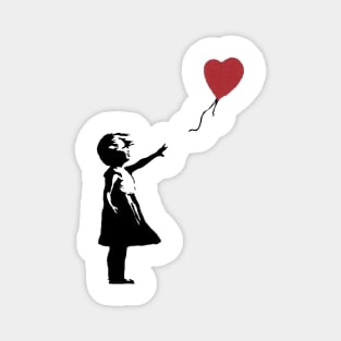 Girl With Balloon Banksy Magnet